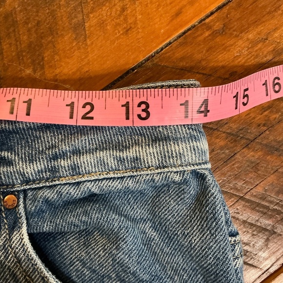 Vintage 90s Esprit Denim Straight Leg Jeans Distressed Med Wash size 27 - Picture 7 of 11